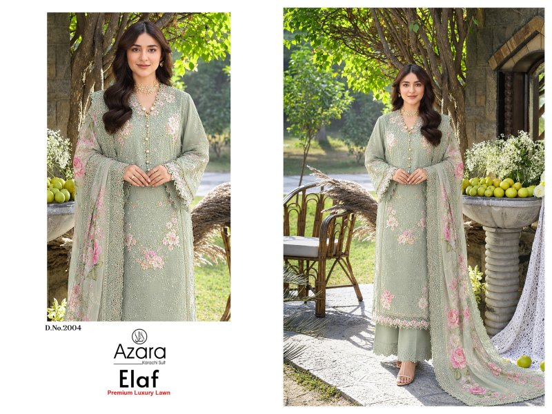 Elaf Premium 2 By Radhika Azara Pure Cotton Dress Material
